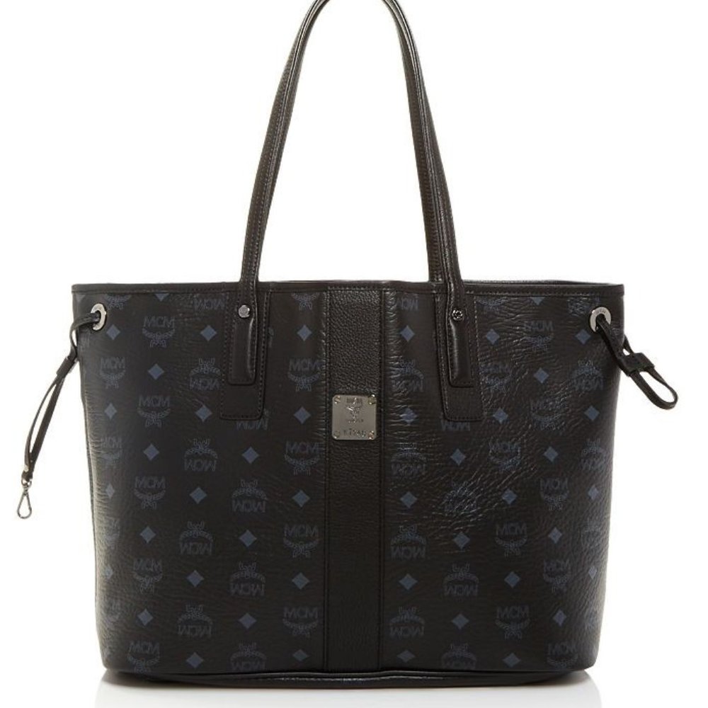 MCM Liz Reversible Medium Tote-Reversible to Geometric Pattern on Inside